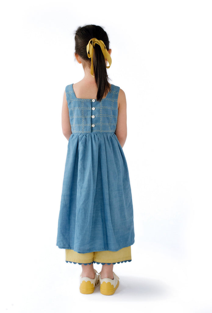Sashiko Bodice Dress Sewing Pattern