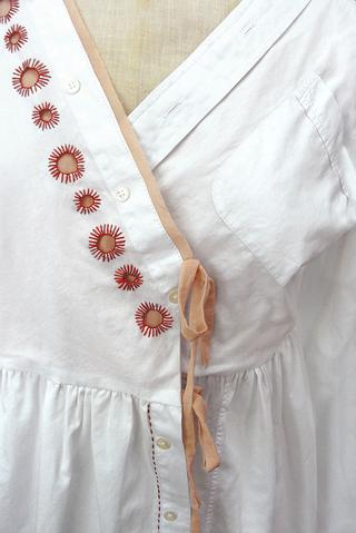 Eyelet Embroidery and Touches of Colour...