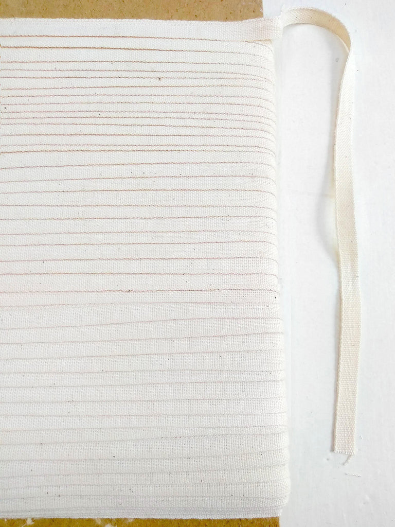 12mm Undyed Organic Cotton Ribbon