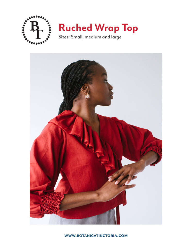 Ruched Wrap Top Sewing Pattern