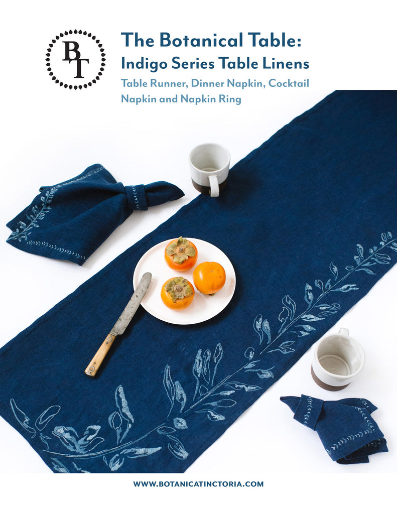 The Botanical Table: Indigo Series Table Linens