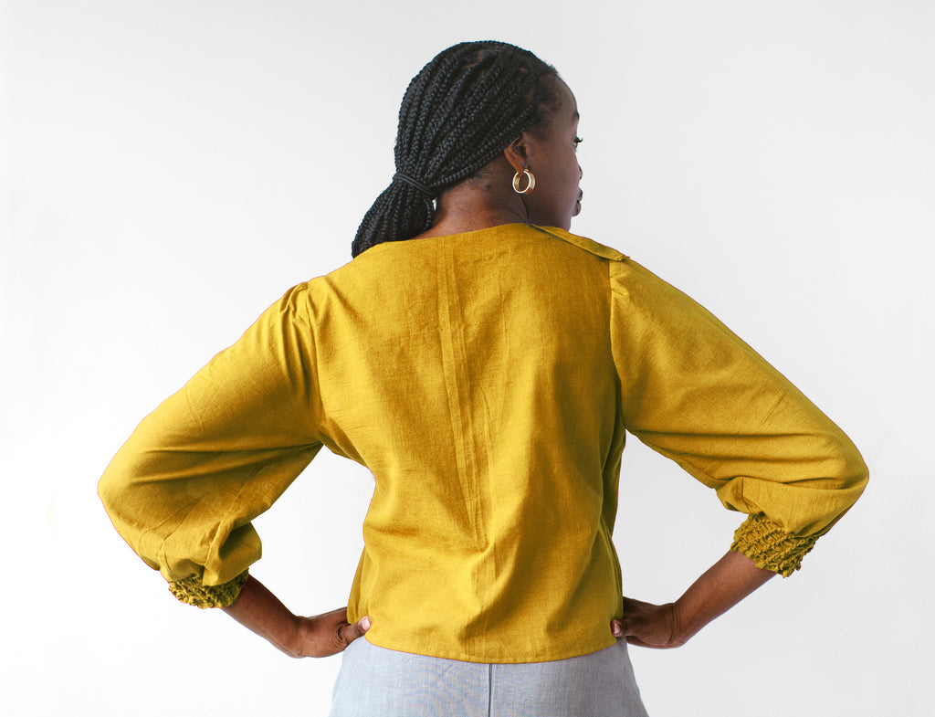 Ruched Wrap Top Sewing Pattern